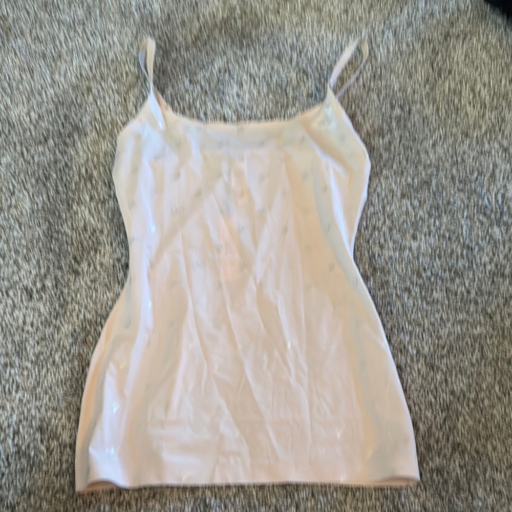 Victoria's Secret White Fitted Sleeveless Camisole